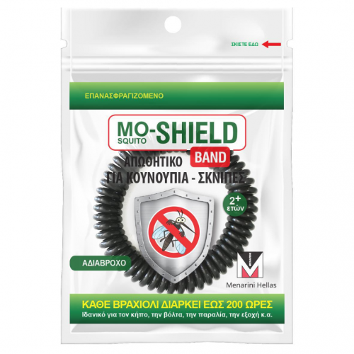 Mo-Shield Band - Black Αντικουνουπικό Βραχιόλι 1 τεμάχιο